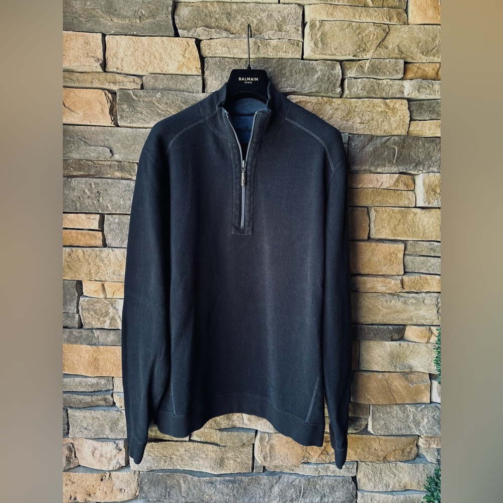 Tommy Bahama Flipshore
Half Zip Sweater reversible